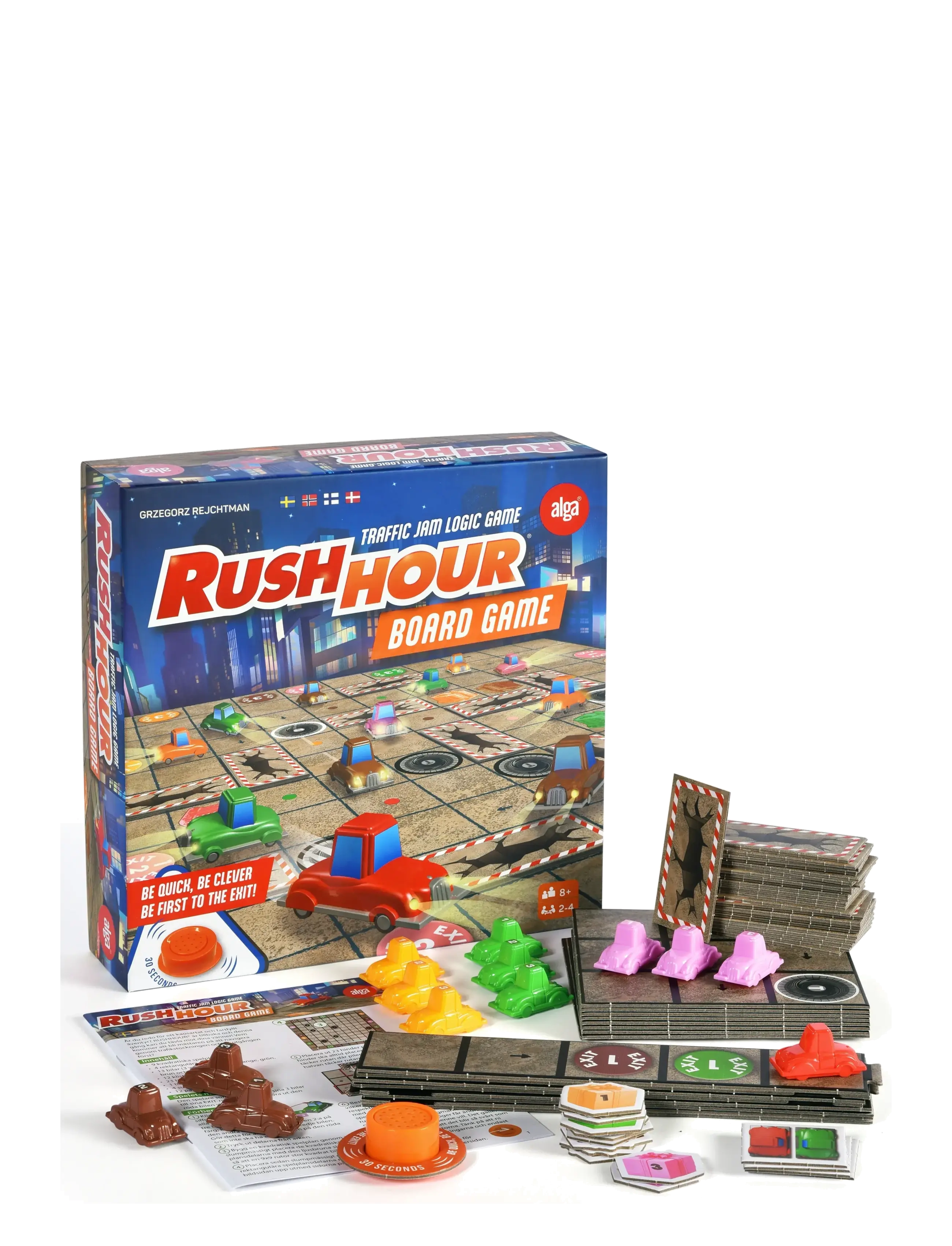 Alga Rush Hour Board Game, Børn, Board Spil, Multi/mønstret, Str: SWEDISH