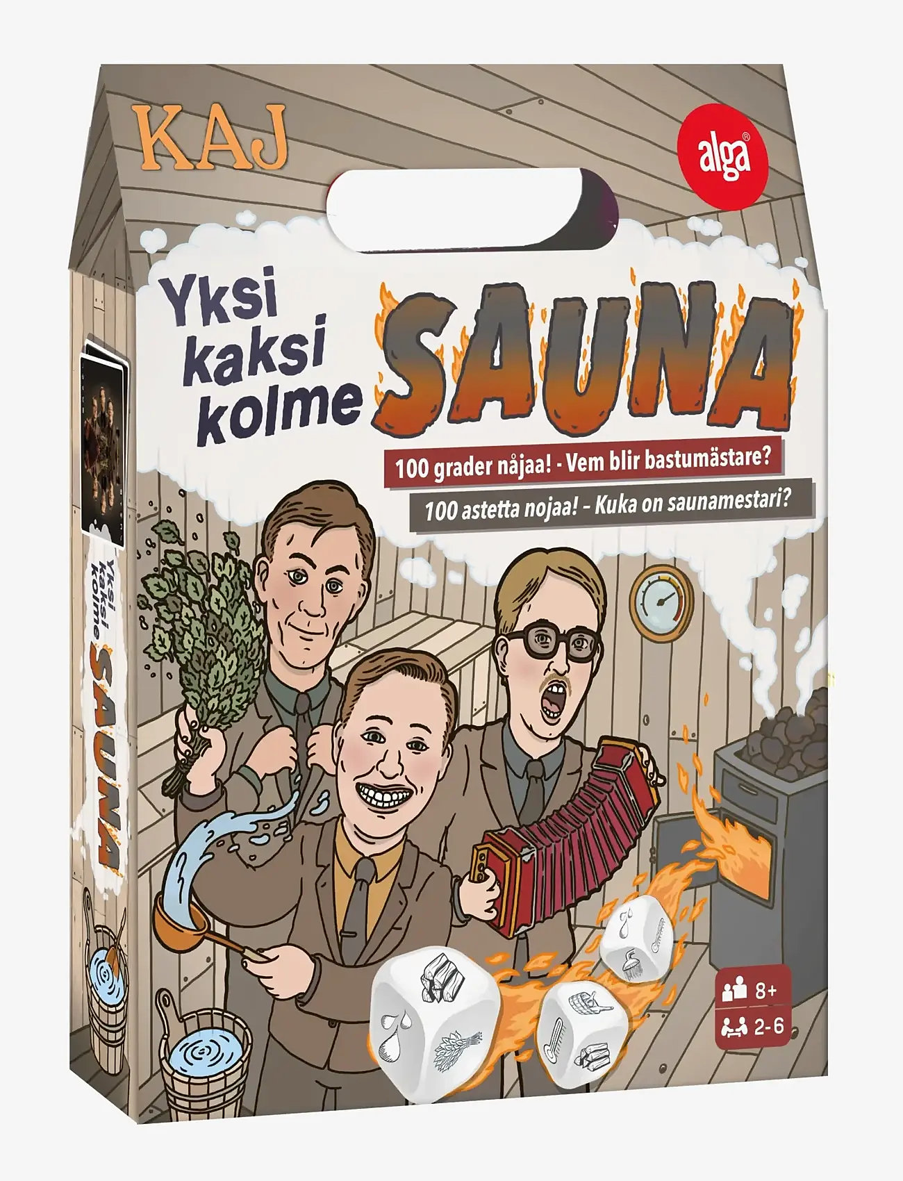 Alga - Kaj - Sauna partygame - kortspel - multi coloured - 0