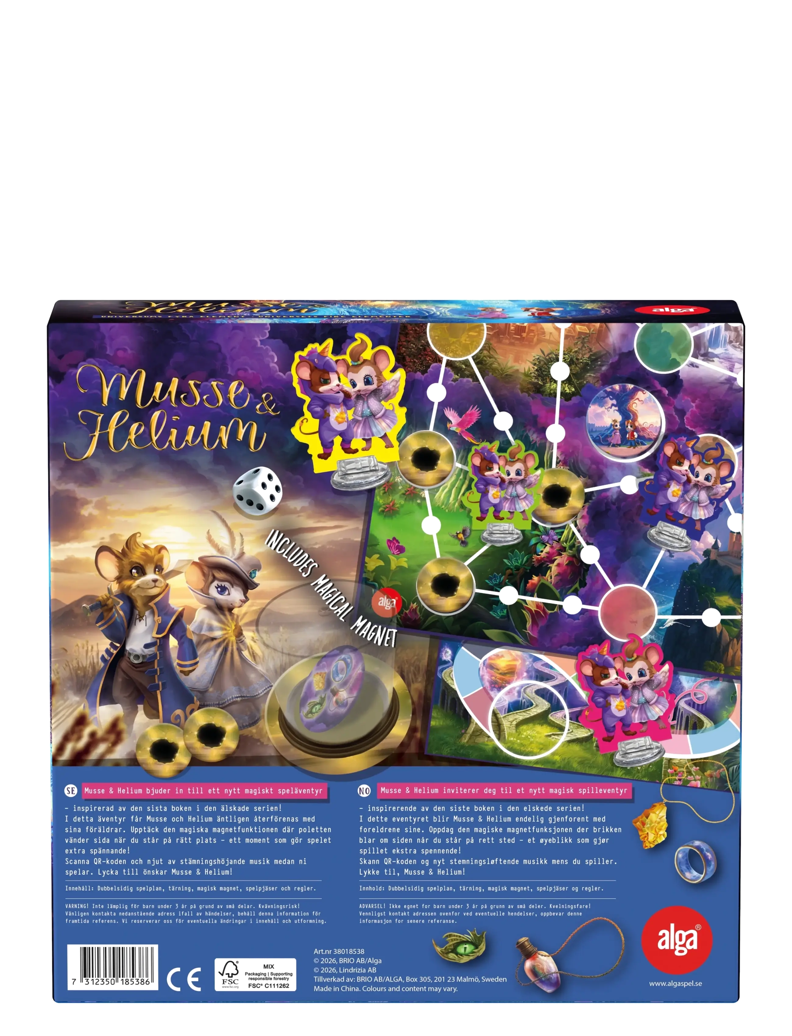 Alga - Musse & Helium Universets fire elementer - multi coloured - 3