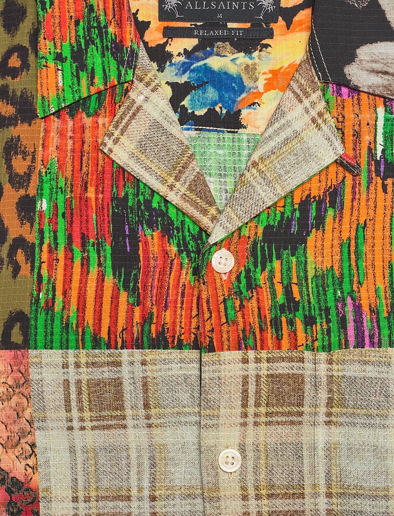 AllSaints - 24-M013SC PATCHE SS SHIRT - kurzarmhemden - 00 cadet black - 2