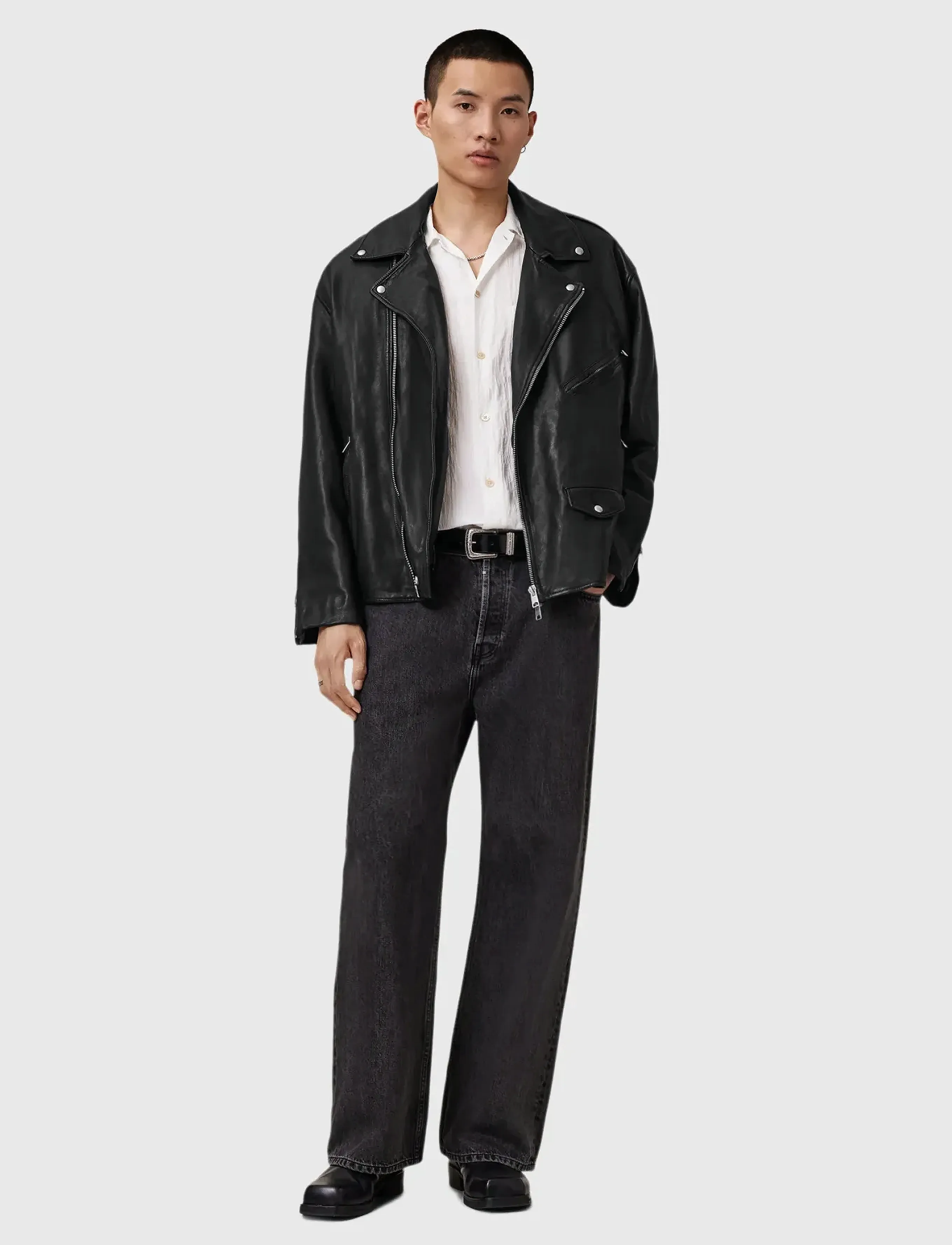 AllSaints - BRADFORD BIKER - Üleriided - black - 5