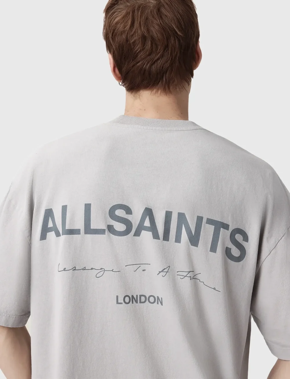 AllSaints - FUTURE SS CREW - lühikeste varrukatega t-särgid - carbon grey - 0