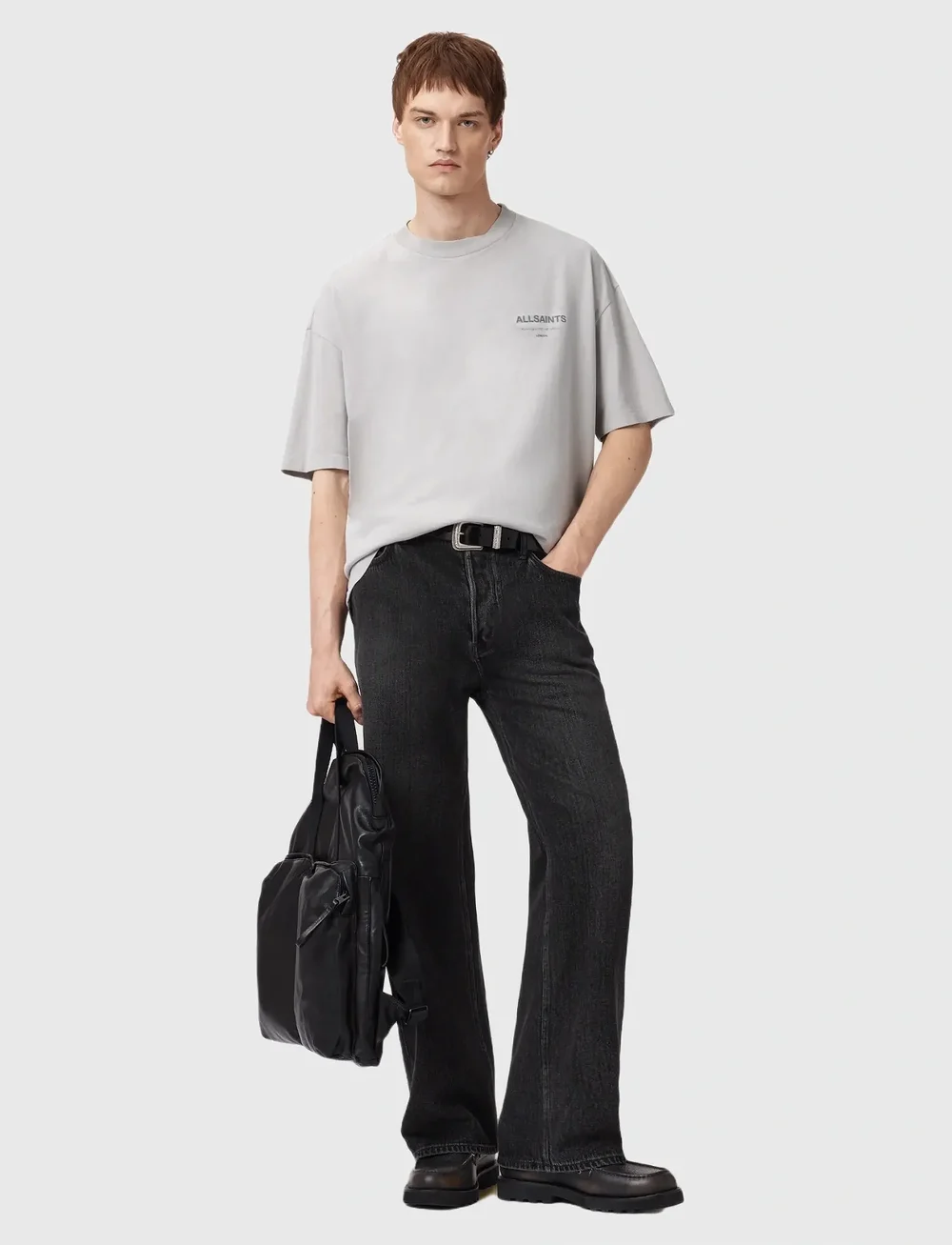 AllSaints - FUTURE SS CREW - lühikeste varrukatega t-särgid - carbon grey - 3
