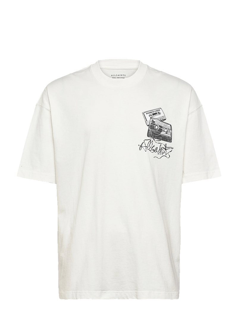AllSaints - REEL SS CREW - kortärmade t-shirts - chalk white - 1