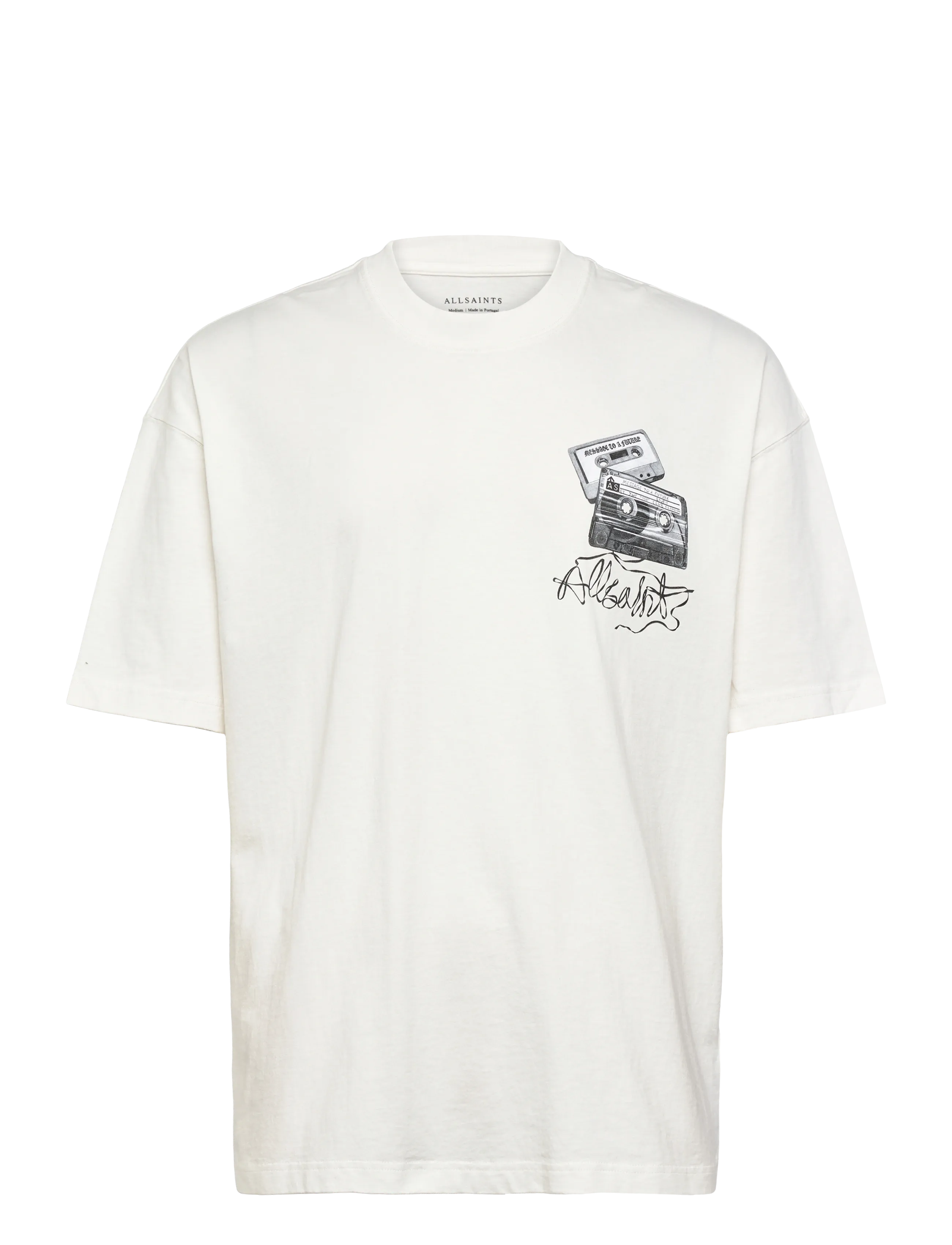AllSaints REEL SS CREW - AllSaints - CHALK WHITE / cream