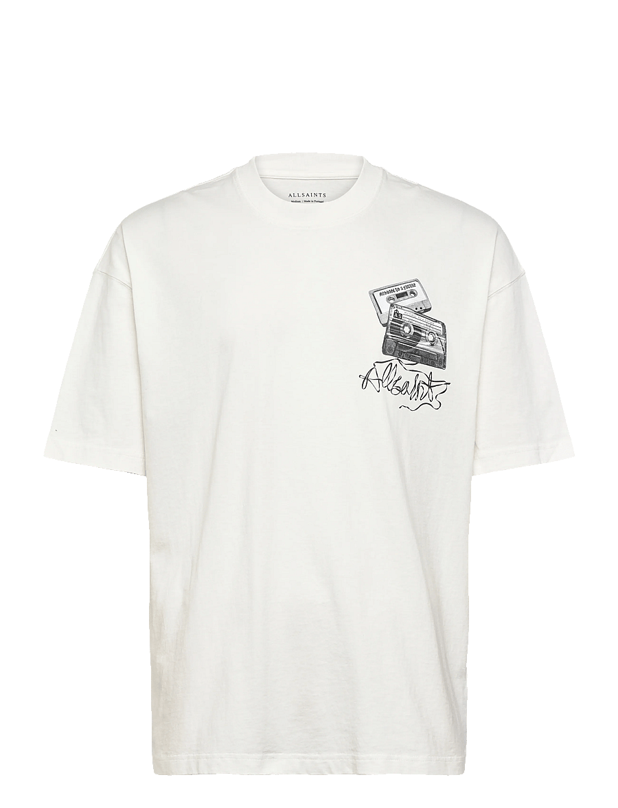 AllSaints - REEL SS CREW - lühikeste varrukatega t-särgid - chalk white - 1