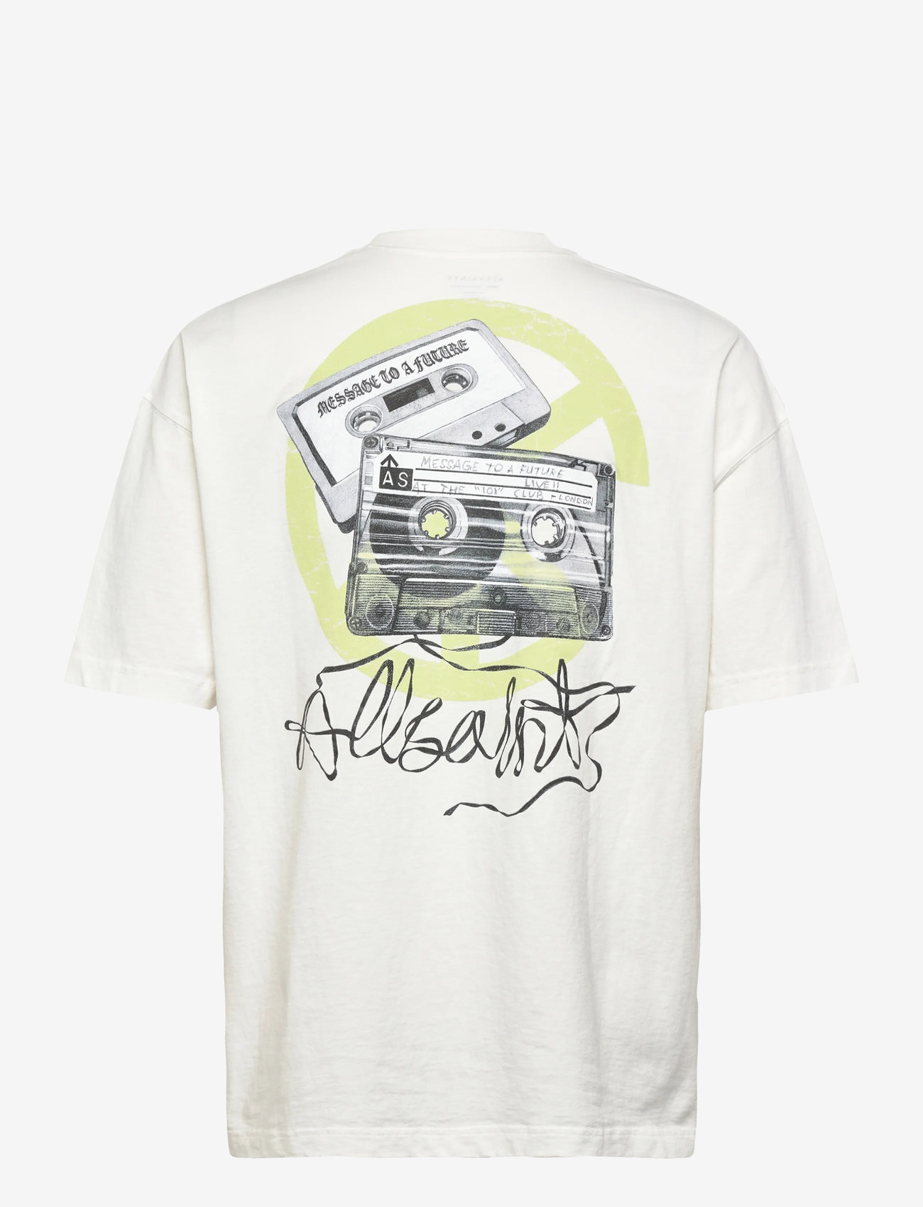 AllSaints - REEL SS CREW - autumn clothing - chalk white - 1