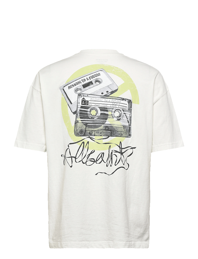 AllSaints - REEL SS CREW - kortärmade t-shirts - chalk white - 2