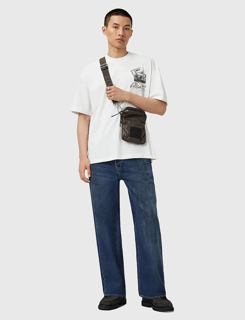 AllSaints - REEL SS CREW - kortärmade t-shirts - chalk white - 4