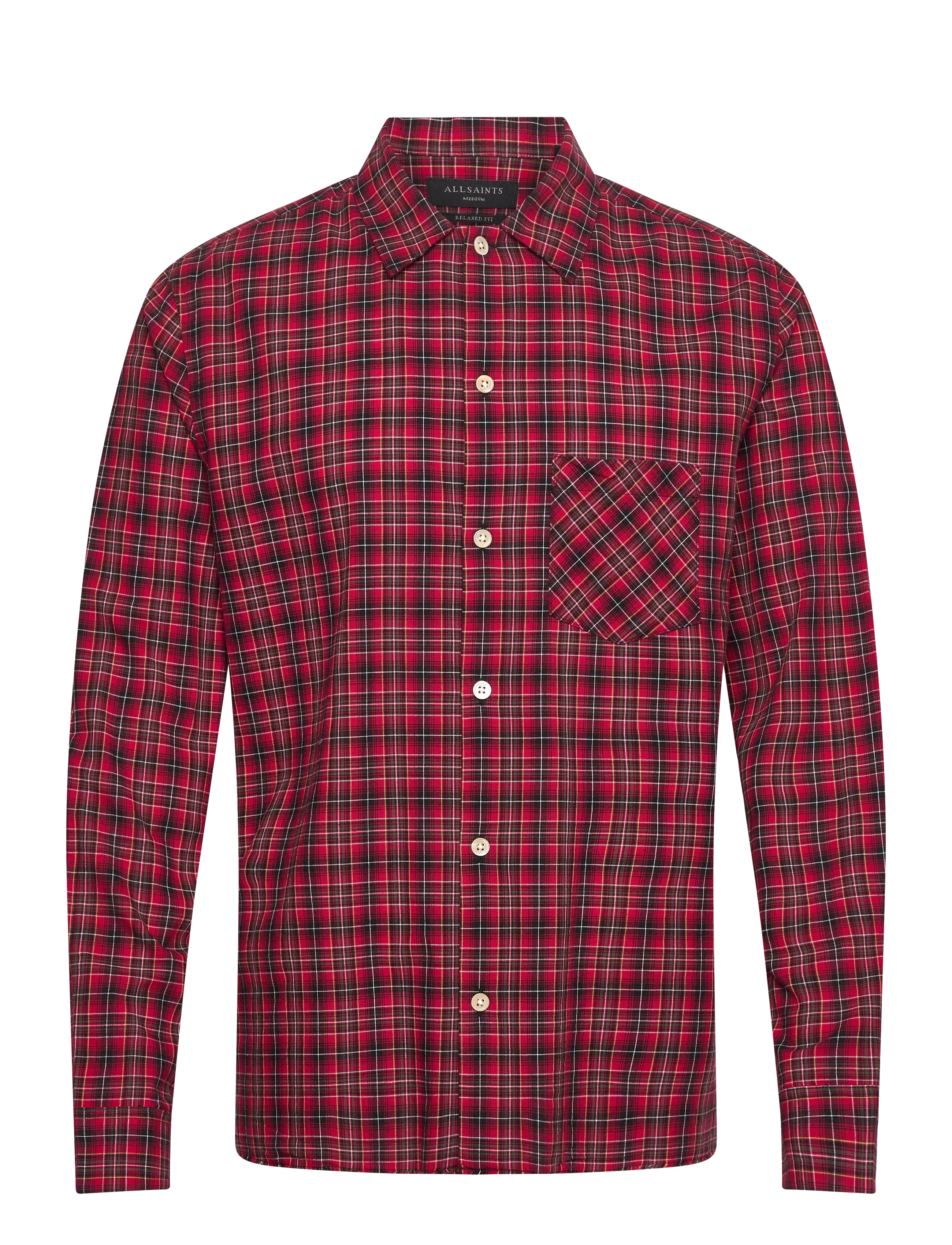 ALLSAINTS Felix Ls Shirt Rot - M - Herren