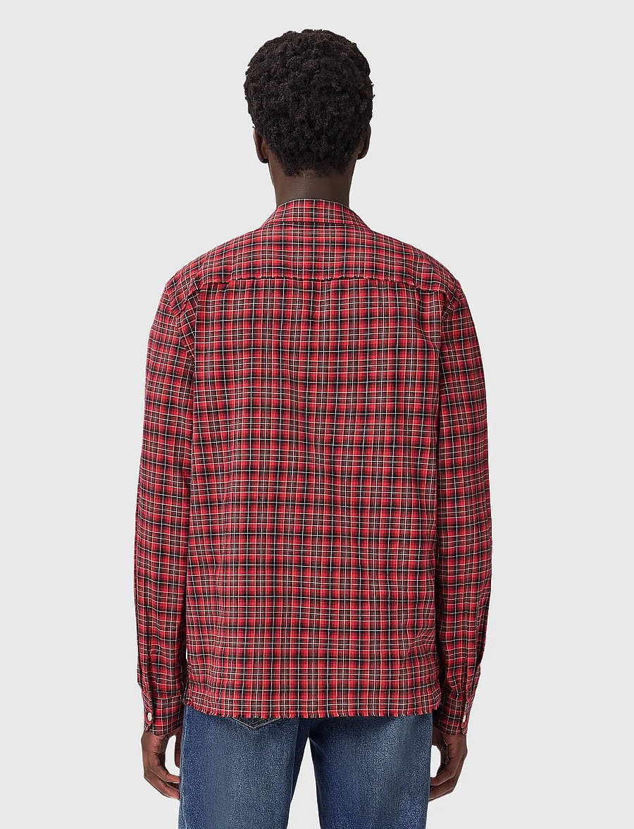 AllSaints - FELIX LS SHIRT - ruudulised särgid - claret red - 3