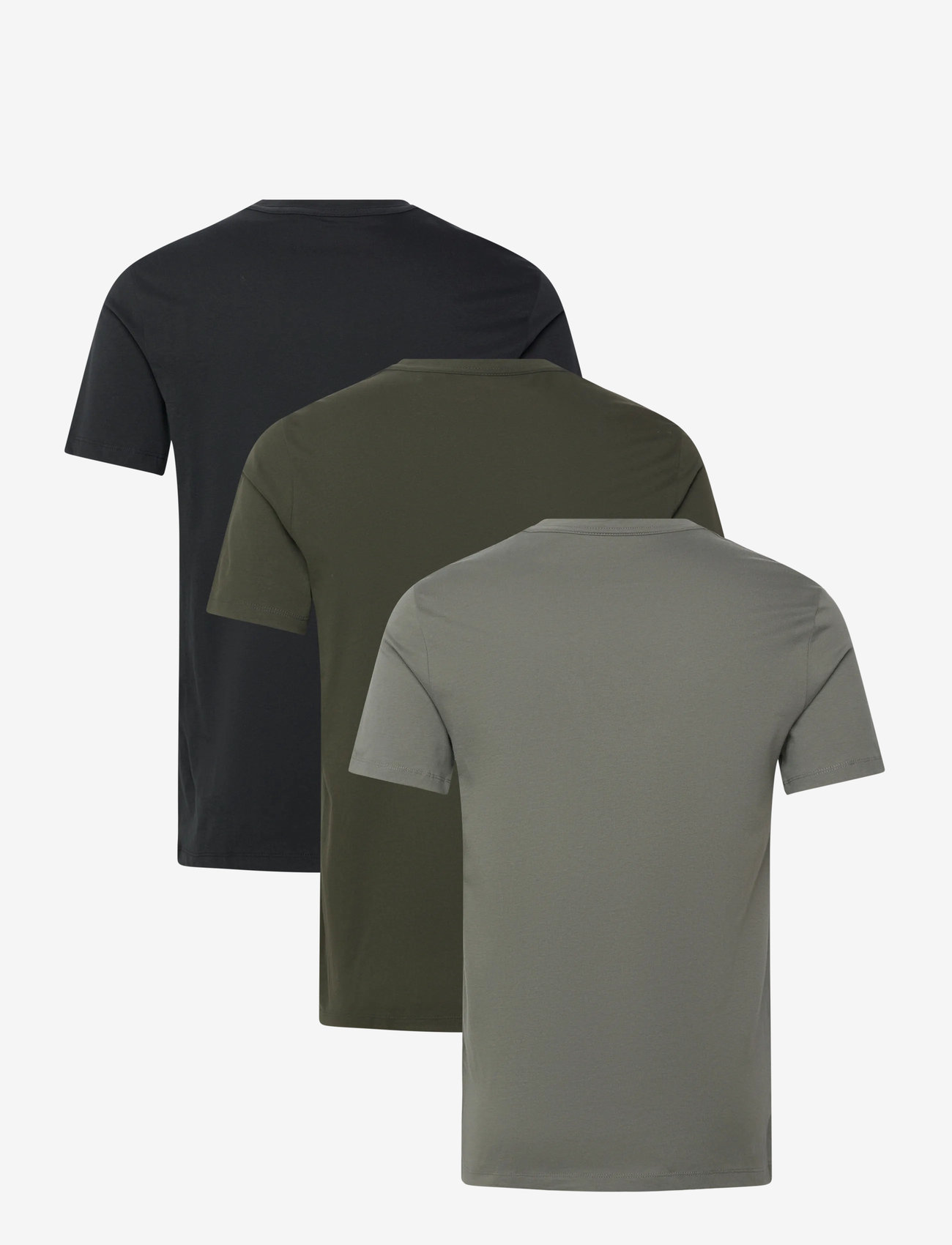 AllSaints - BRACE SS CREW 3 PK - kurzärmelig - green / green / black - 1