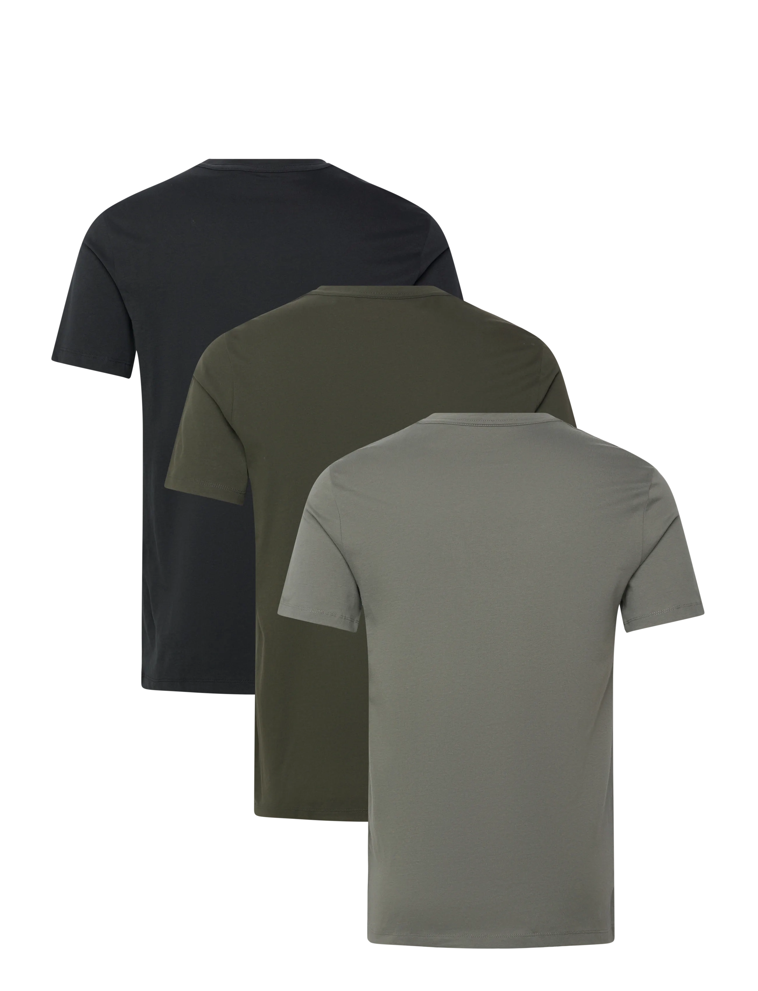AllSaints - BRACE SS CREW 3 PK - kurzärmelig - green / green / black - 1