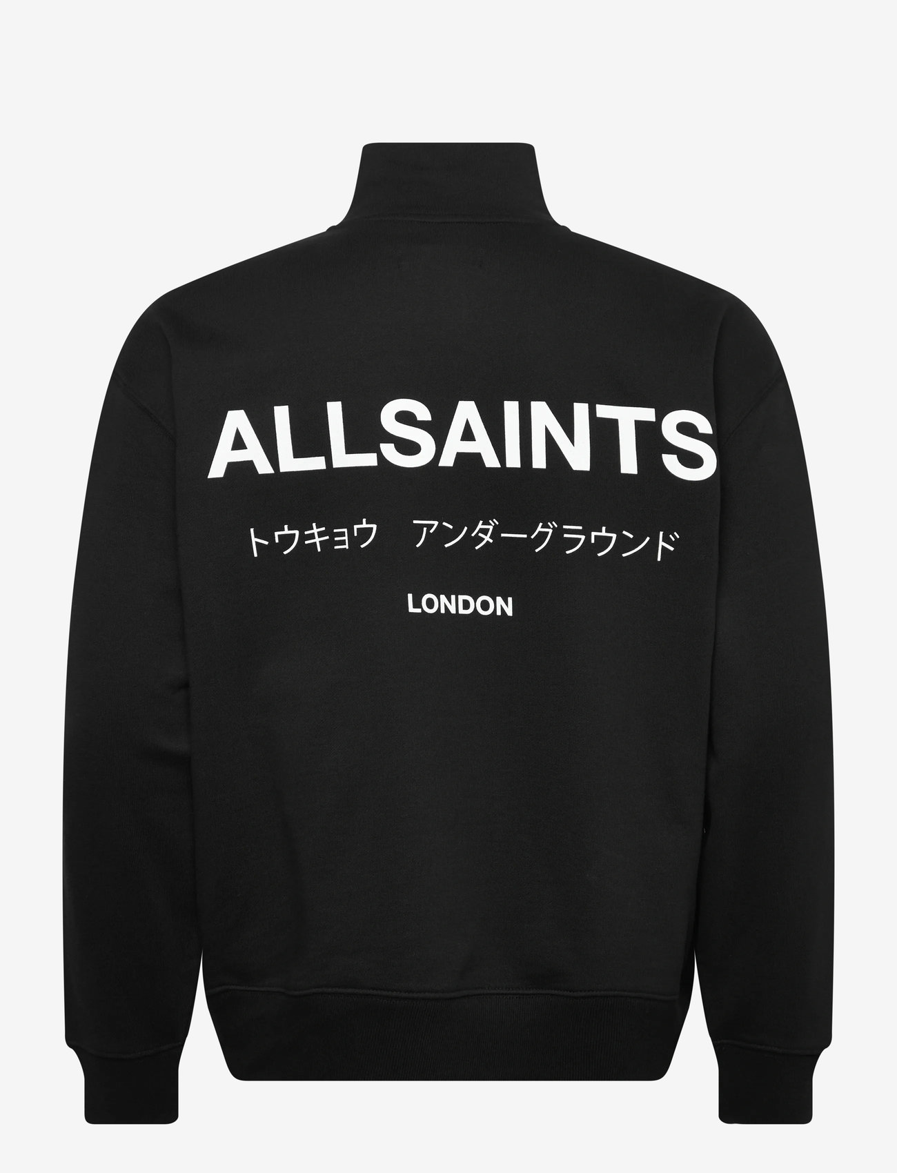 AllSaints - UNDERGROUND HALF ZIP - sweatshirts - jet black - 2