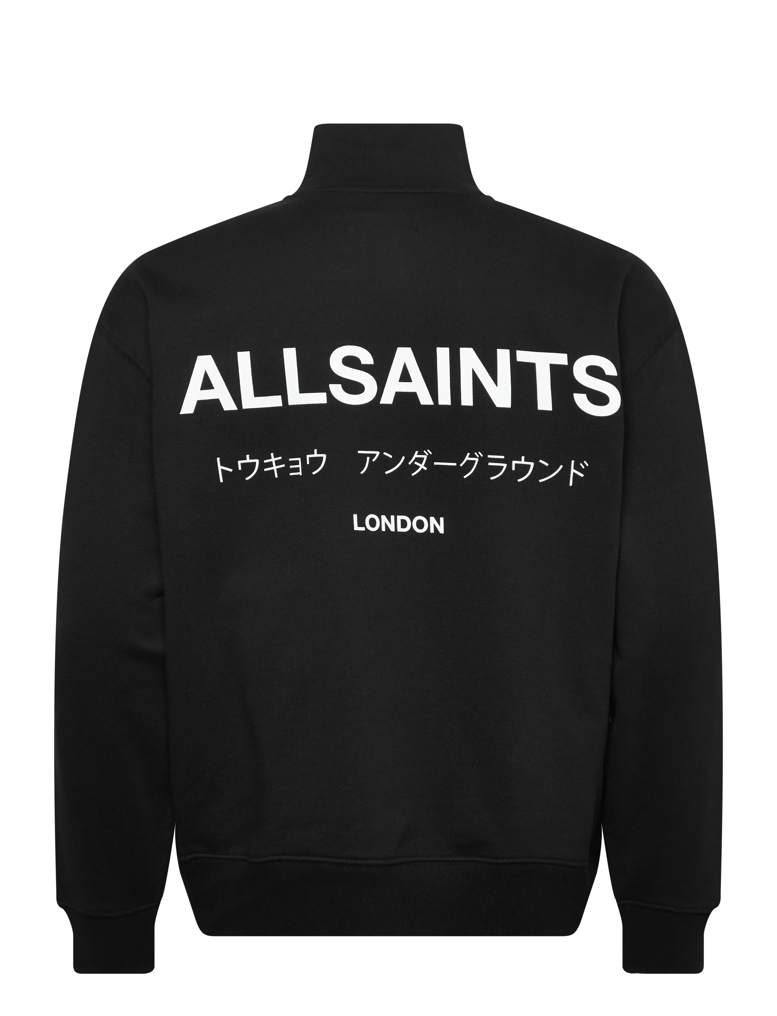 AllSaints - UNDERGROUND HALF ZIP - sweatshirts - jet black - 2