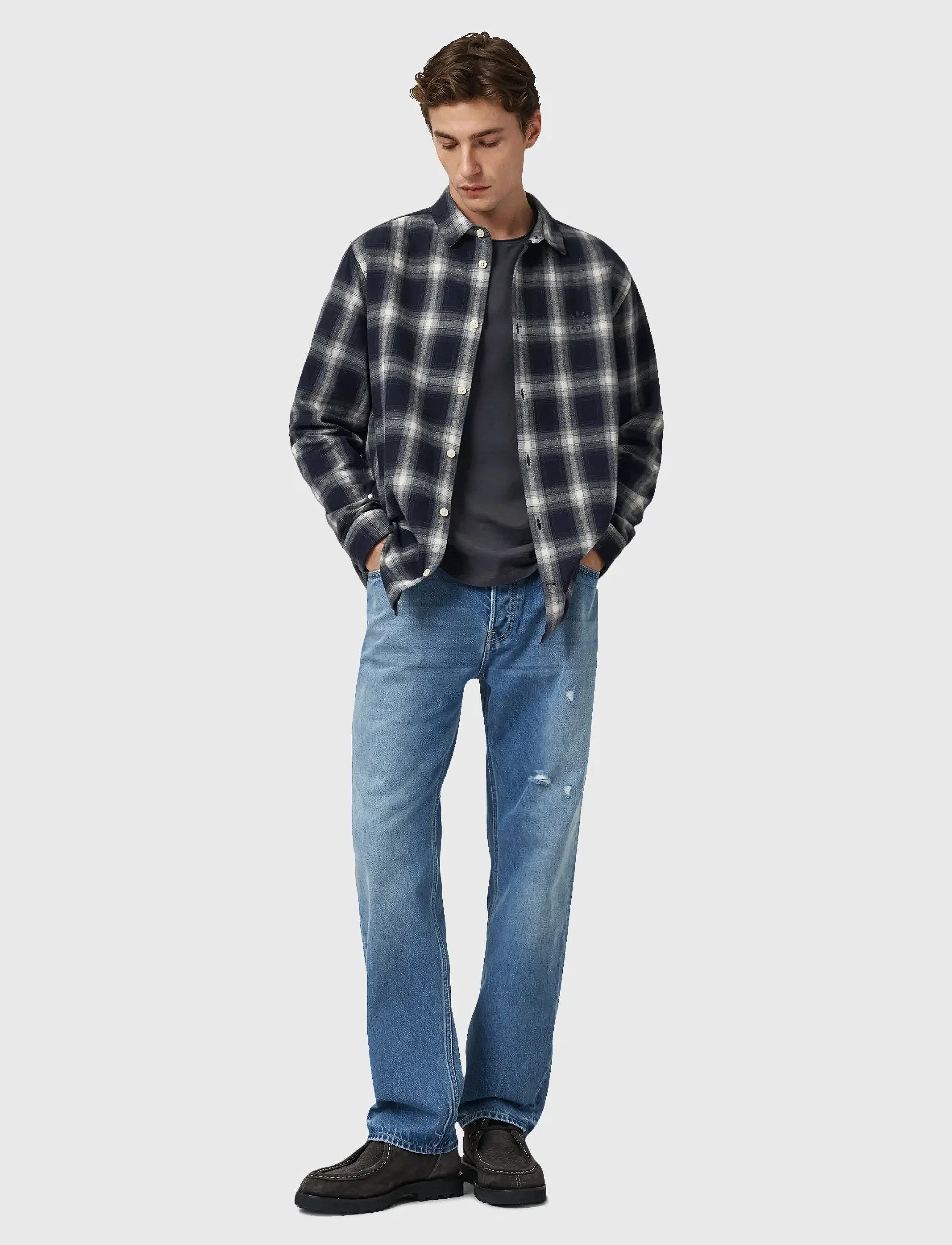 AllSaints - HAVEN CHECK LS SHIRT - flannel skyrtur - azzurra blue - 3