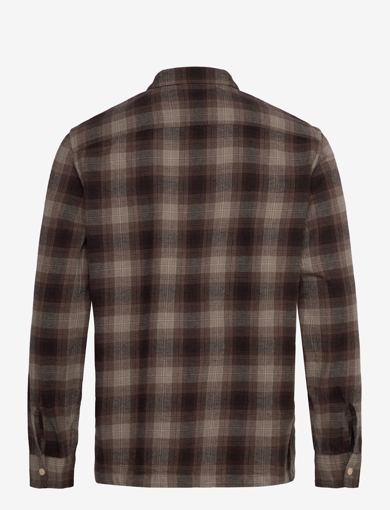 AllSaints - INIKO LS SHIRT - ruutupaidat - mole brown - 2
