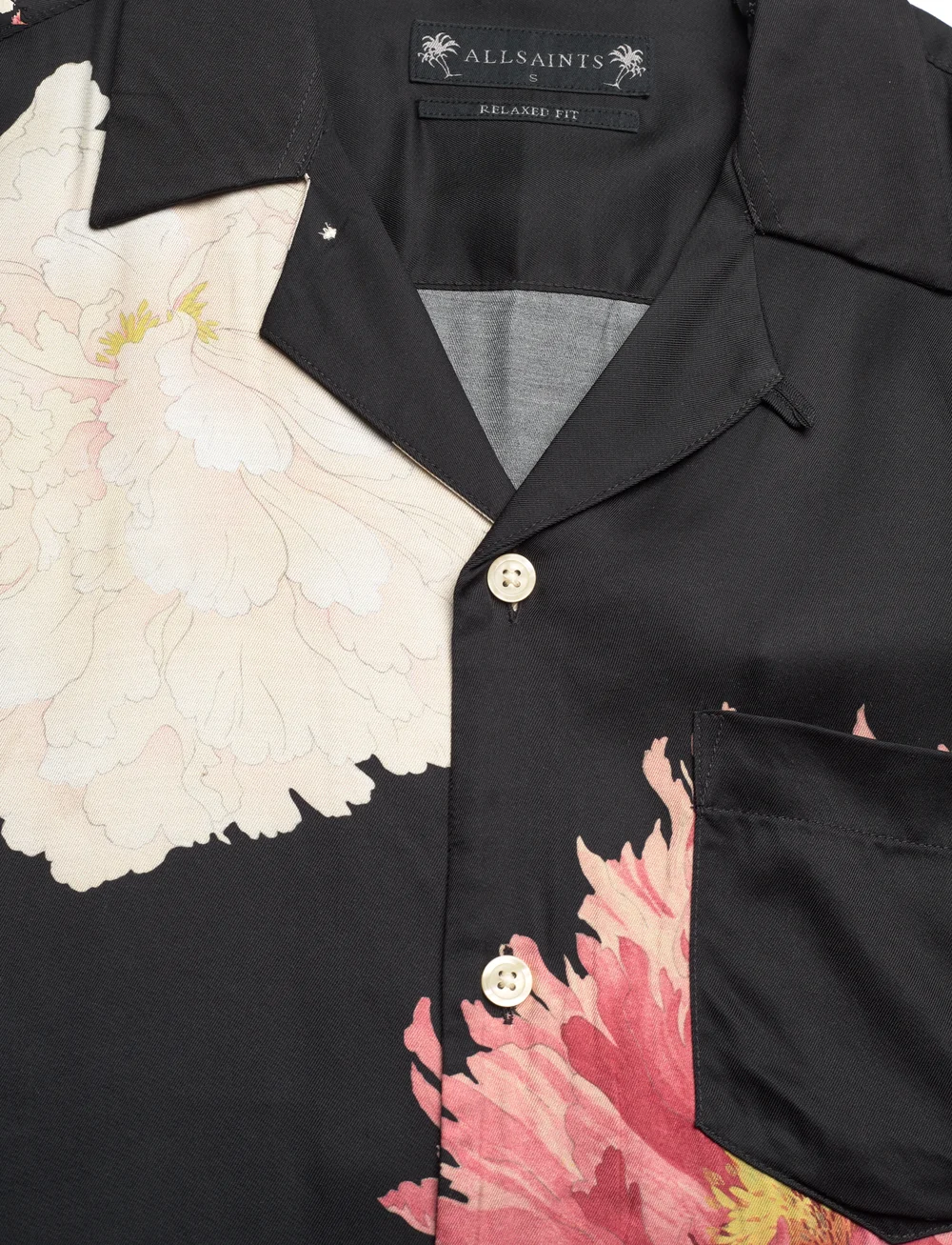 AllSaints - FLEUR - kurzarmhemden - 00 black - 2
