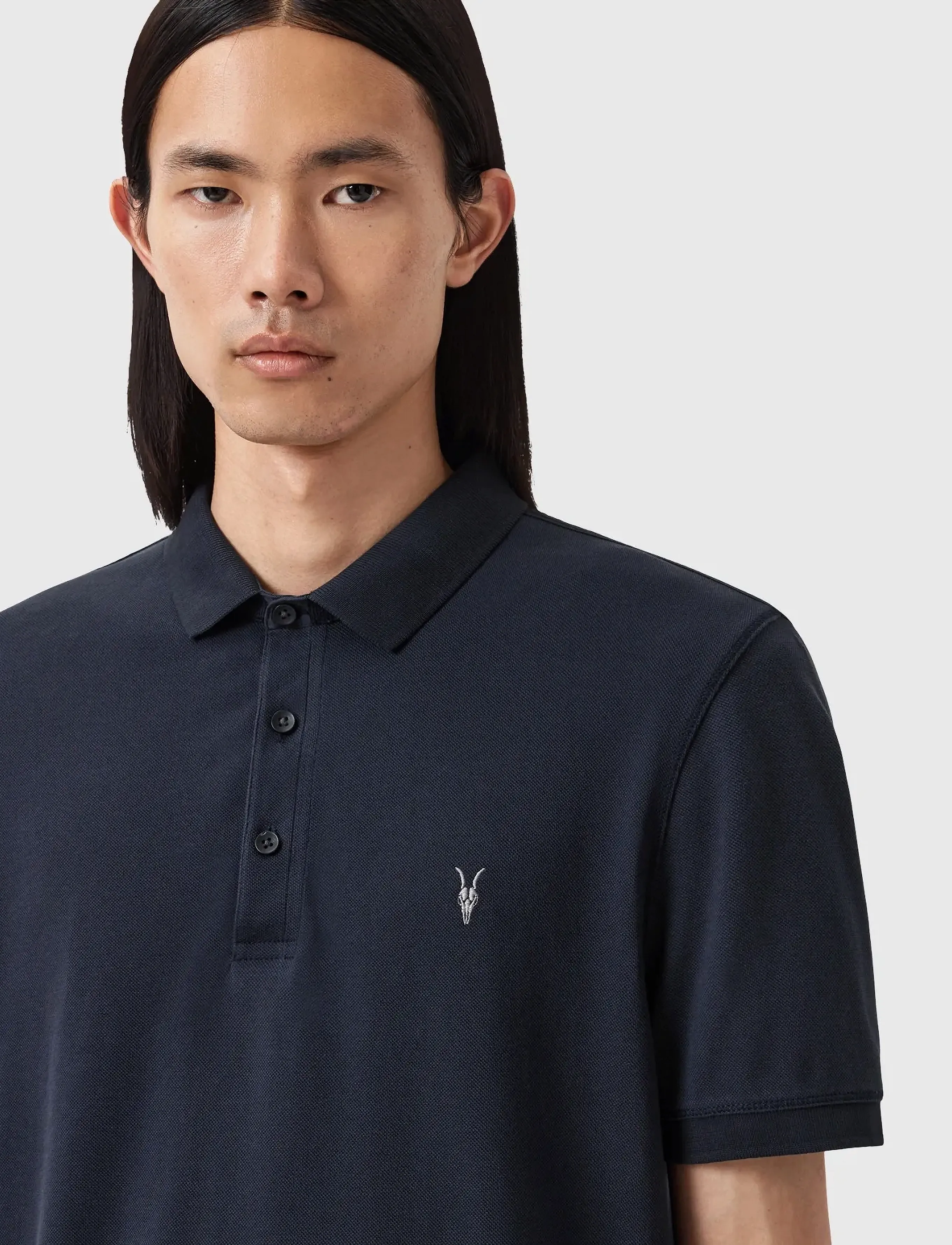 AllSaints - REFORM SS POLO 2 PAC - krótki rękaw - optic white/blue - 3