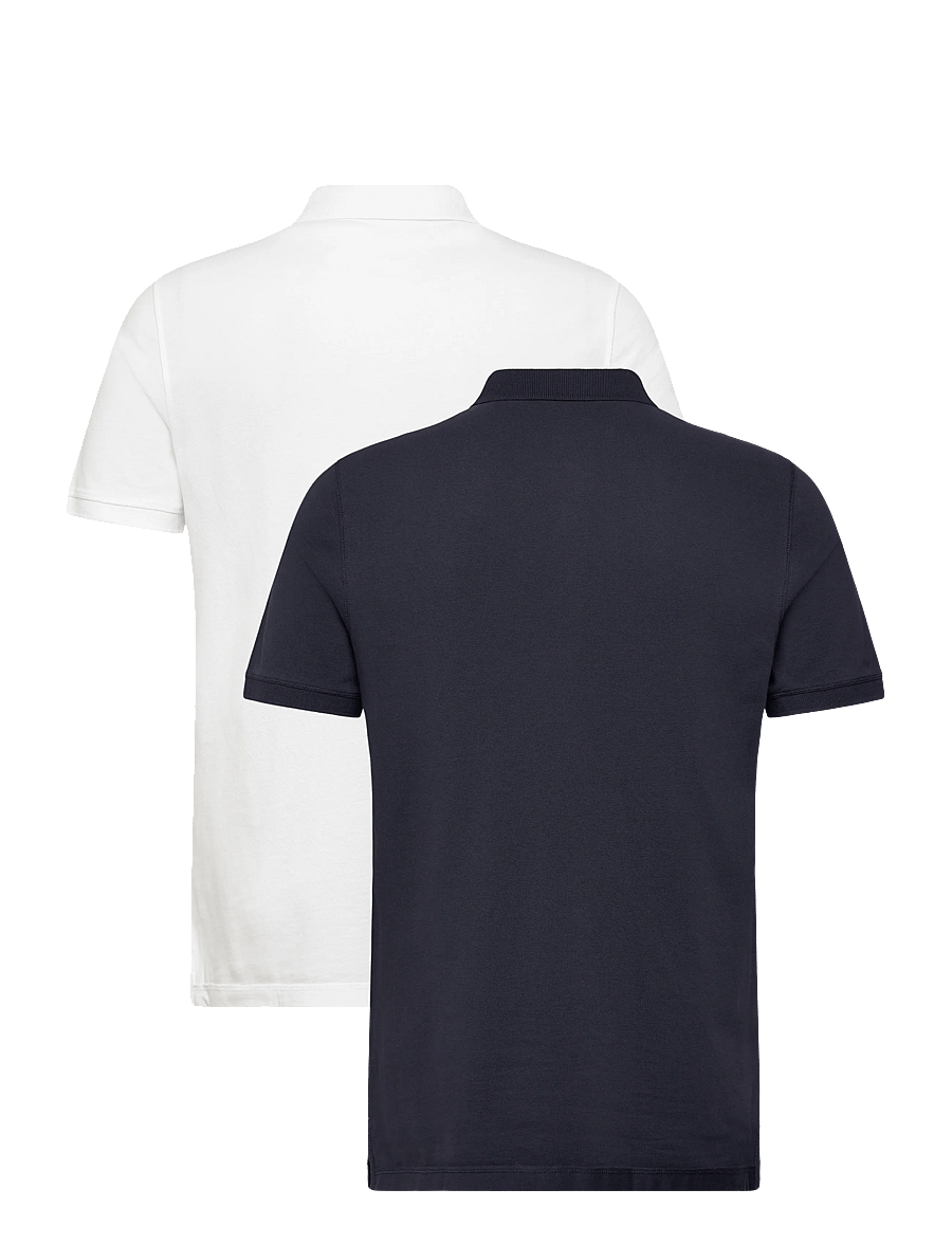 AllSaints - REFORM SS POLO 2 PAC - polo krekli ar īsām piedurknēm - optic white/blue - 4