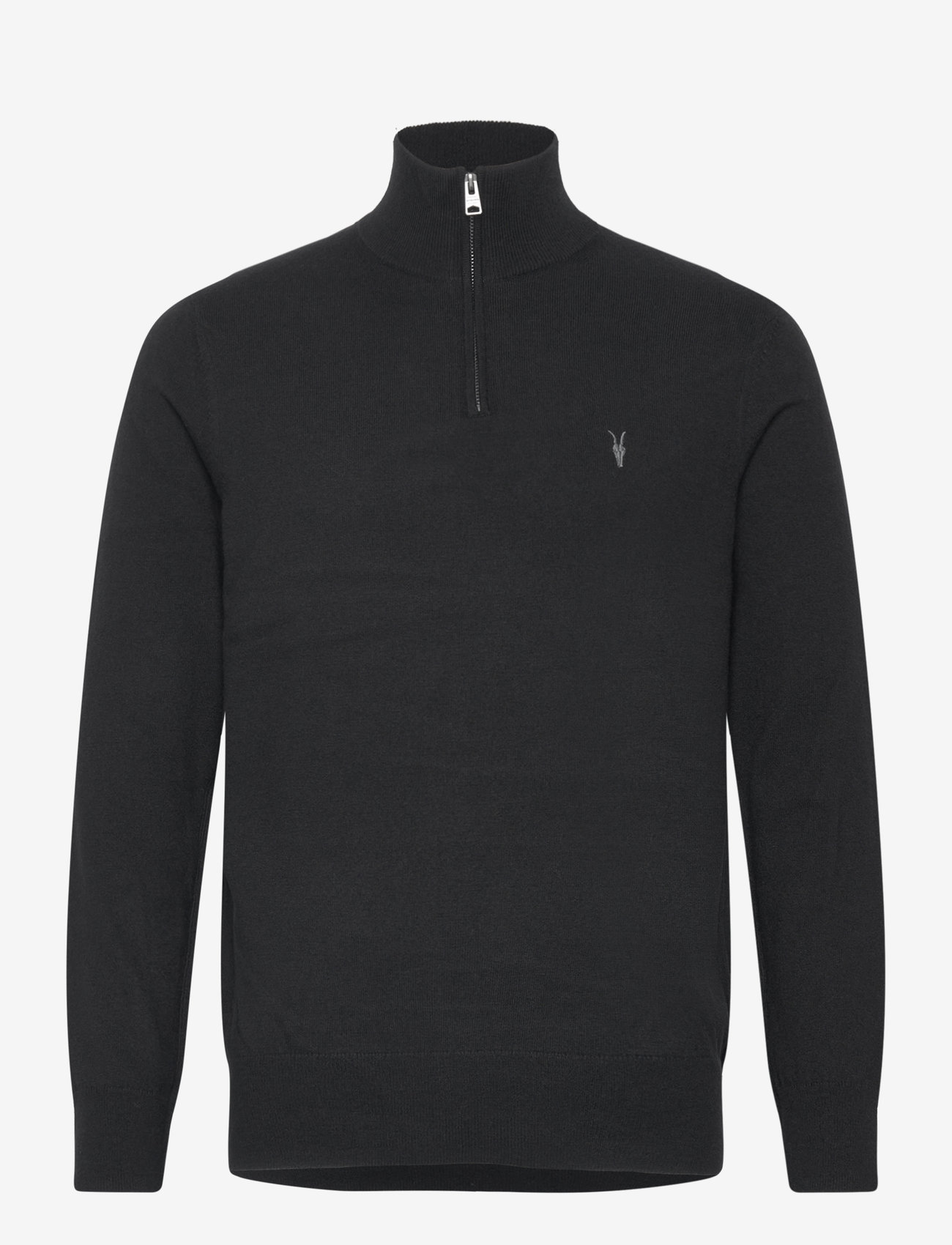 AllSaints - kilburn zip funnel - half zip-tröjor - black - 0