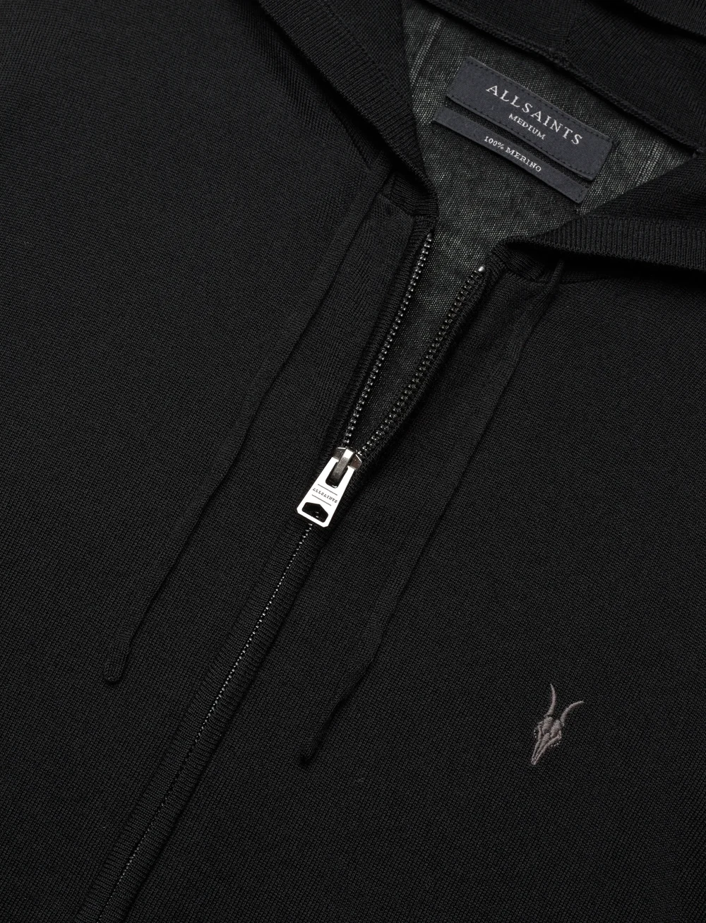 All saints mode merino zip hoody cheap