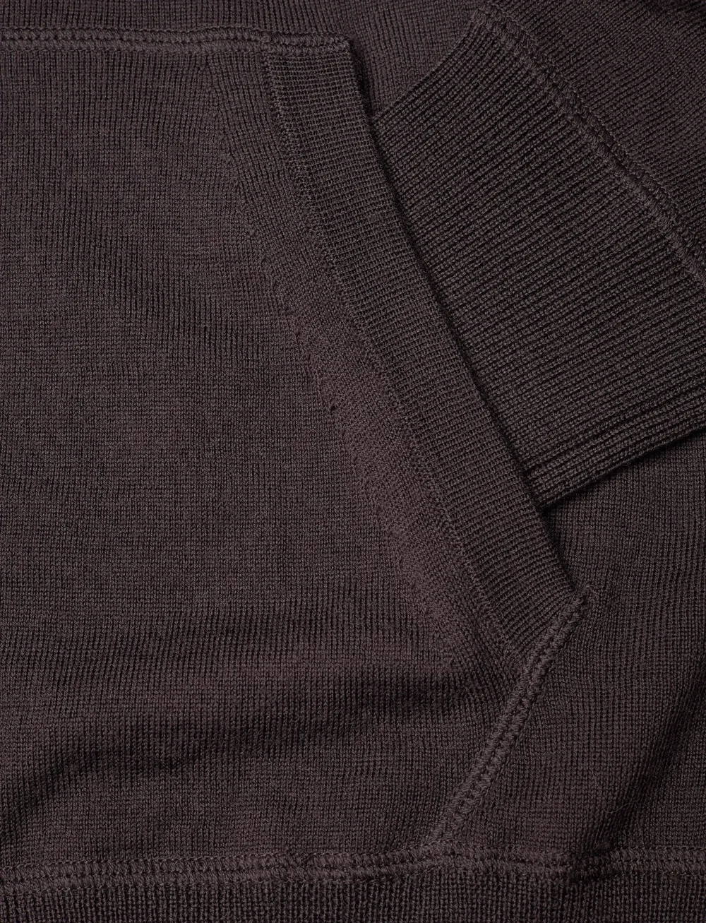 AllSaints - mode merino zip hoody - hupparit - espresso brown - 3