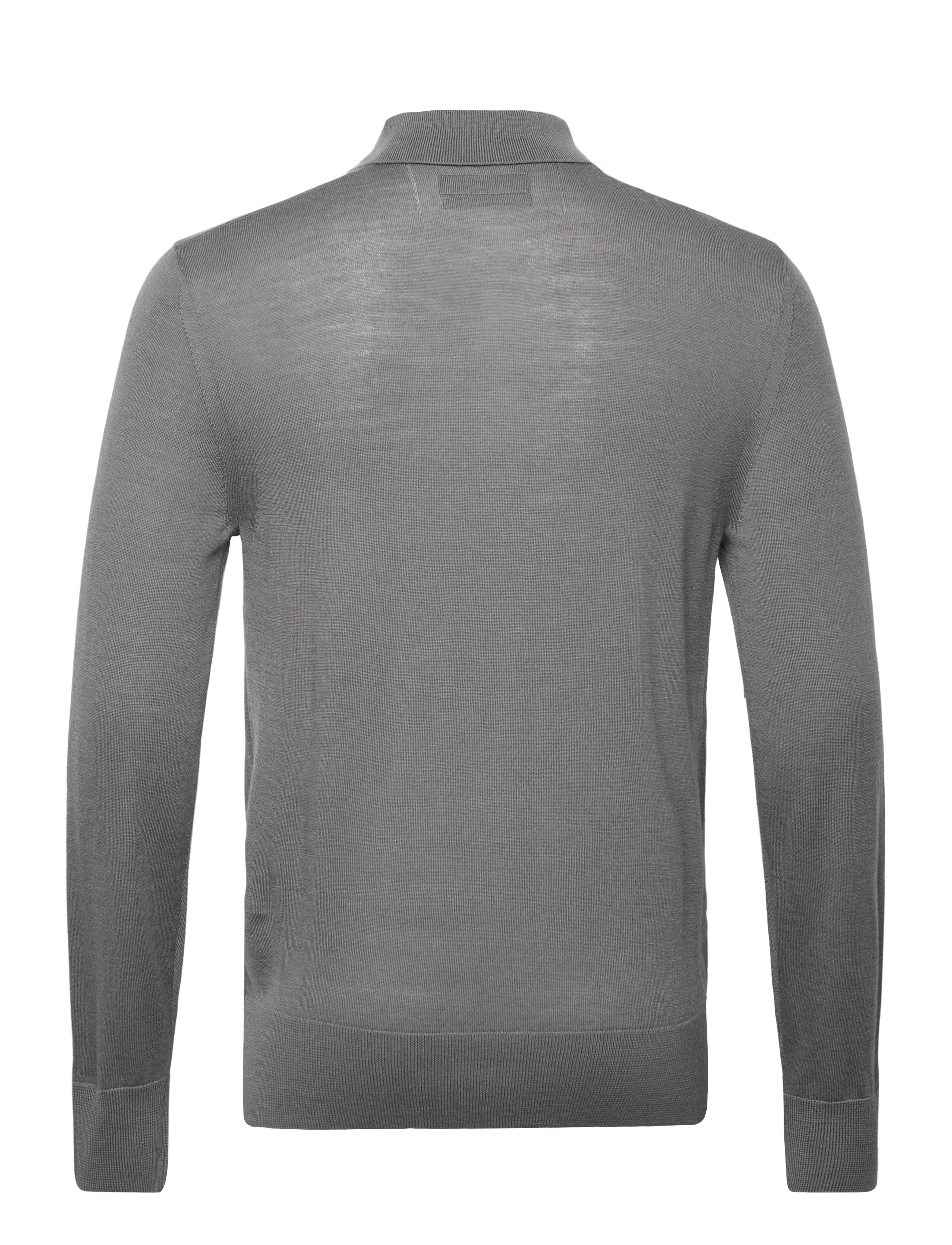 AllSaints - MODE MERINO LS POLO - polostrik - asher grey - 1