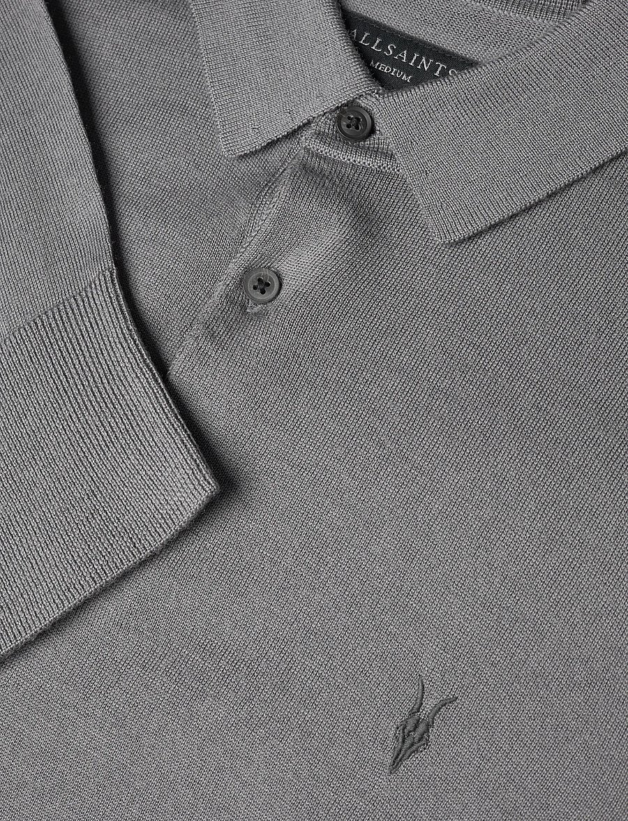 AllSaints - MODE MERINO LS POLO - polos en tricot à manches longues - asher grey - 2