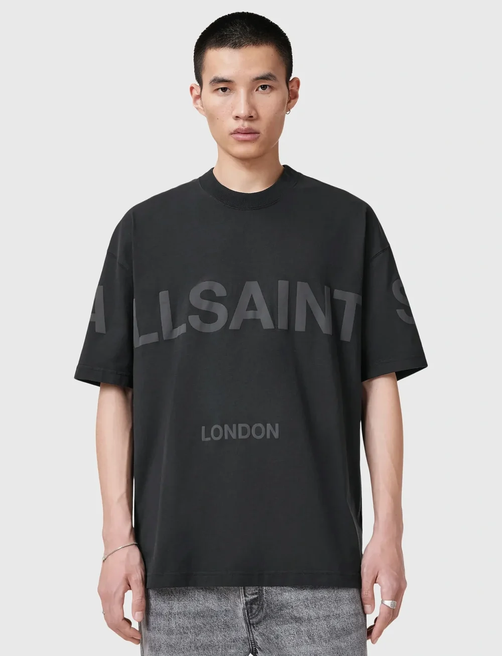 AllSaints - BIGGY - kurzärmelig - 01 jet black - 0