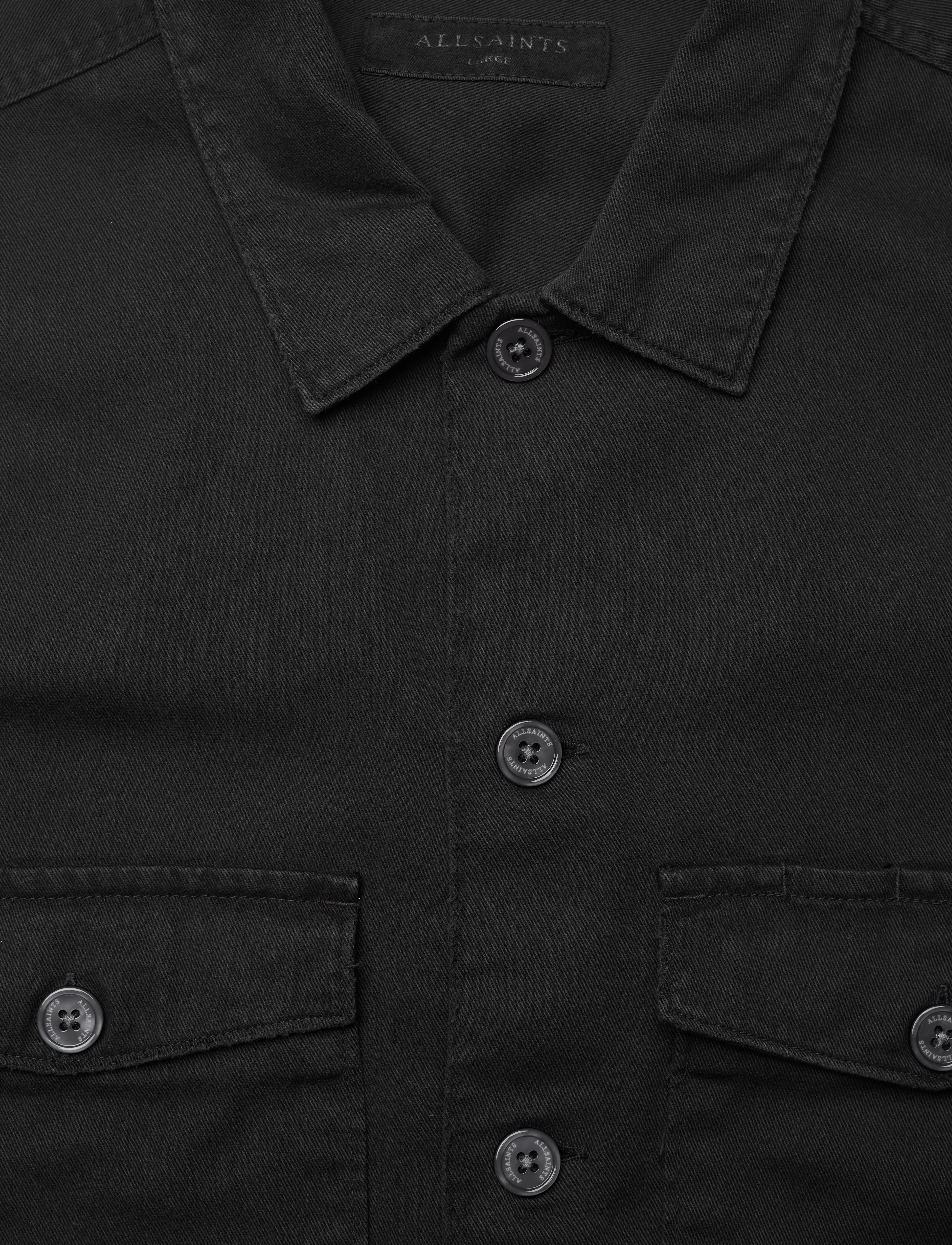 AllSaints - SPOTTER LS SHIRT - ikdienas krekli - black - 2