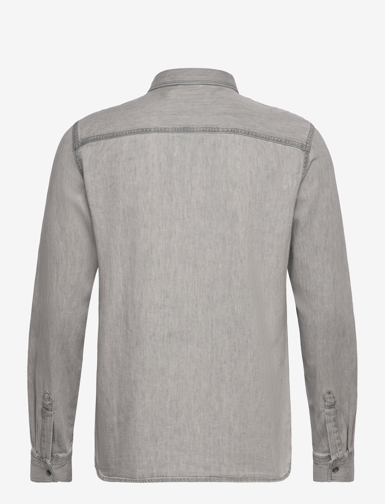 AllSaints - gleason ls shirt - jeanshemden - grey - 1