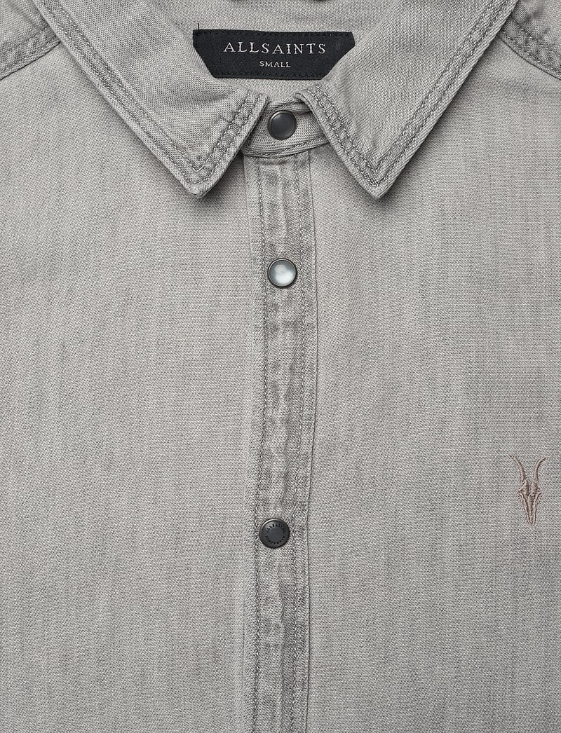 AllSaints - gleason ls shirt - jeanshemden - grey - 2