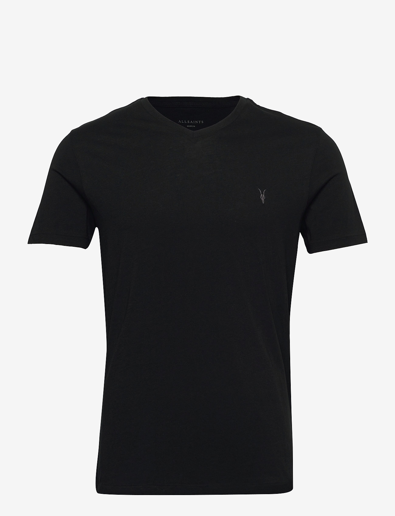 AllSaints - TONIC V-NECK - basic t-shirts - jet black - 0