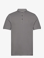 AllSaints - reform ss polo - short-sleeved polos - ash grey - 0