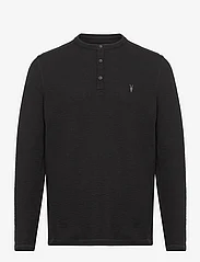 AllSaints - MUSE LS HENLEY - laisvalaikio marškinėliai - jet black - 0