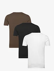 AllSaints - TONIC SS CREW 3 PK - laisvalaikio marškinėliai - grn/opt wht/jt blk - 7