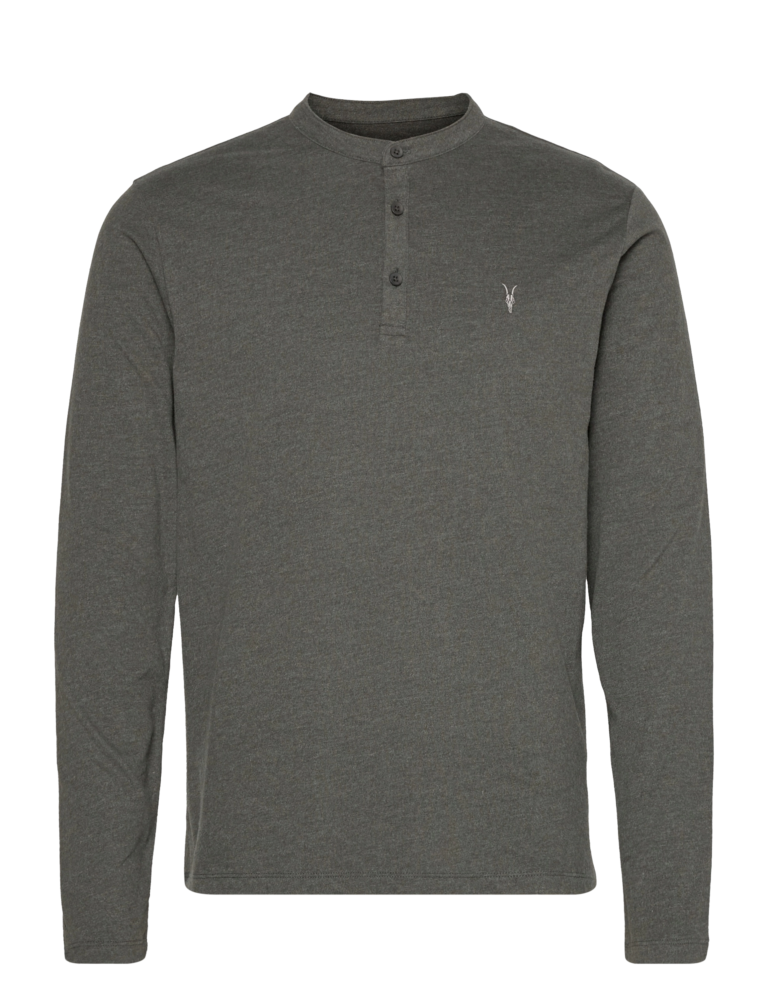 AllSaints - BRACE LS HENLEY - smoked black marl - 1