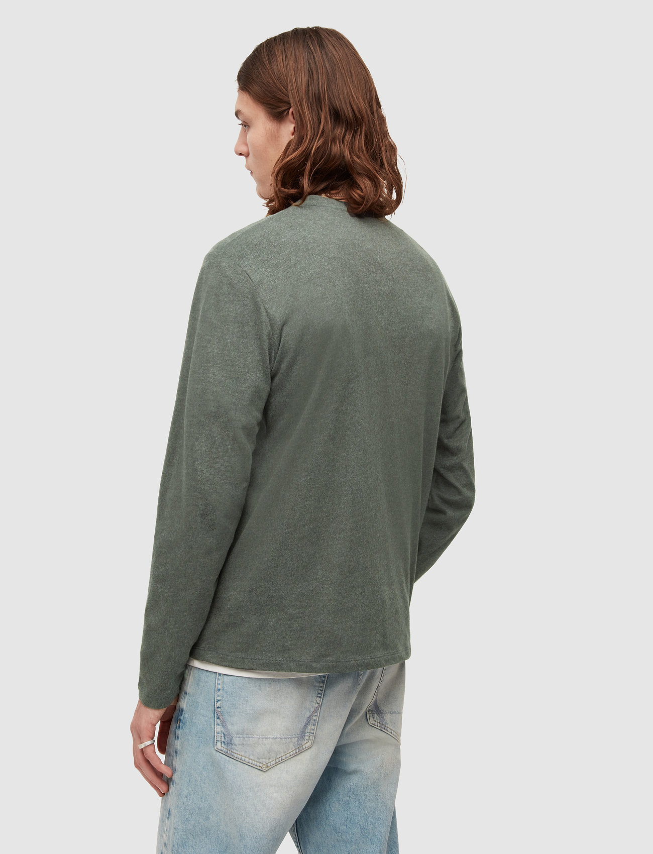 AllSaints - BRACE LS HENLEY - smoked black marl - 5
