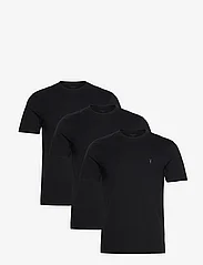 AllSaints - brace ss crew 3 pk - basic t-shirts - black - 0
