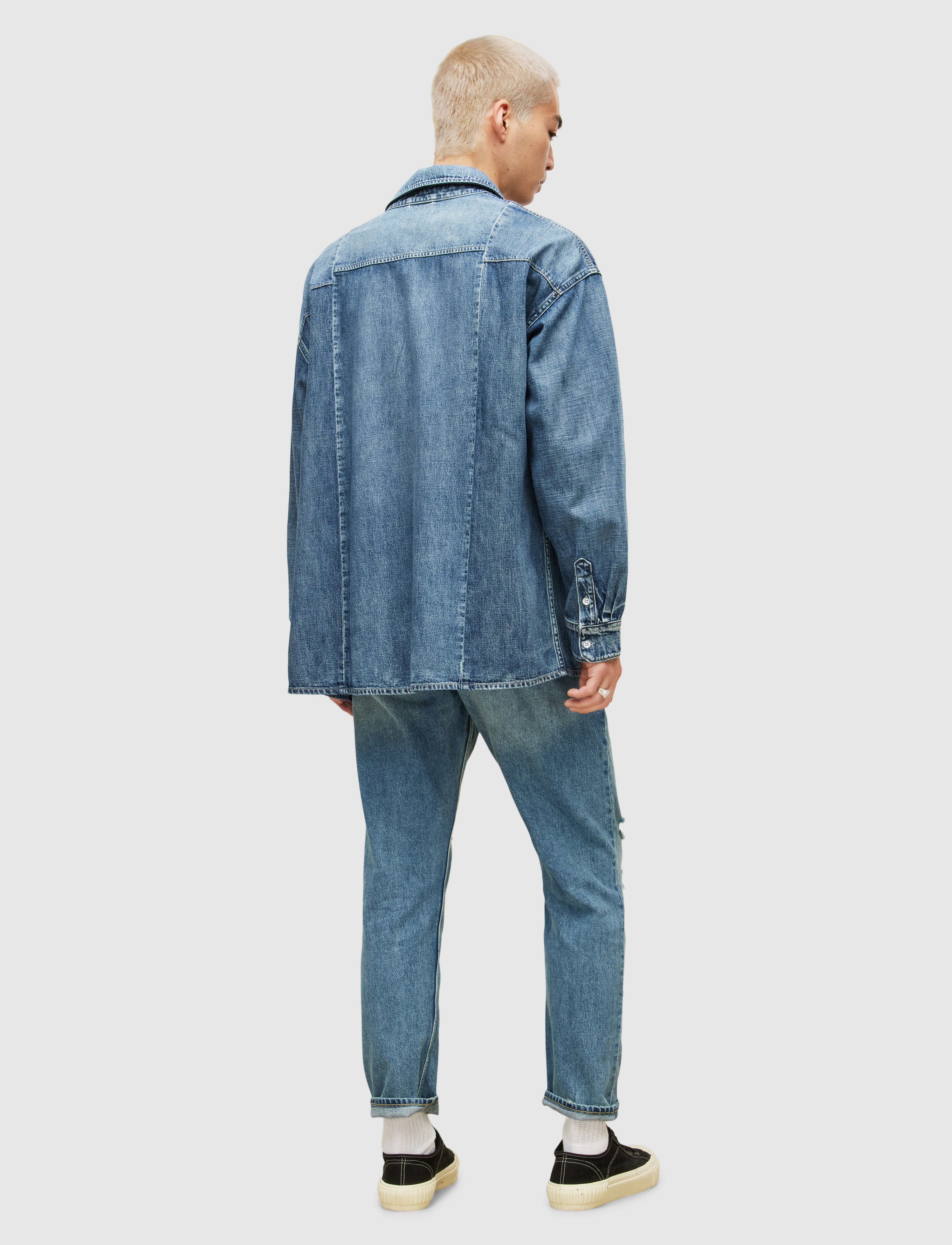 AllSaints - JACK DAMAGED - mid indigo - 5