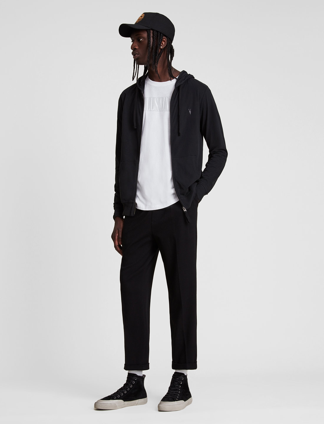Allsaints top brace hoodie