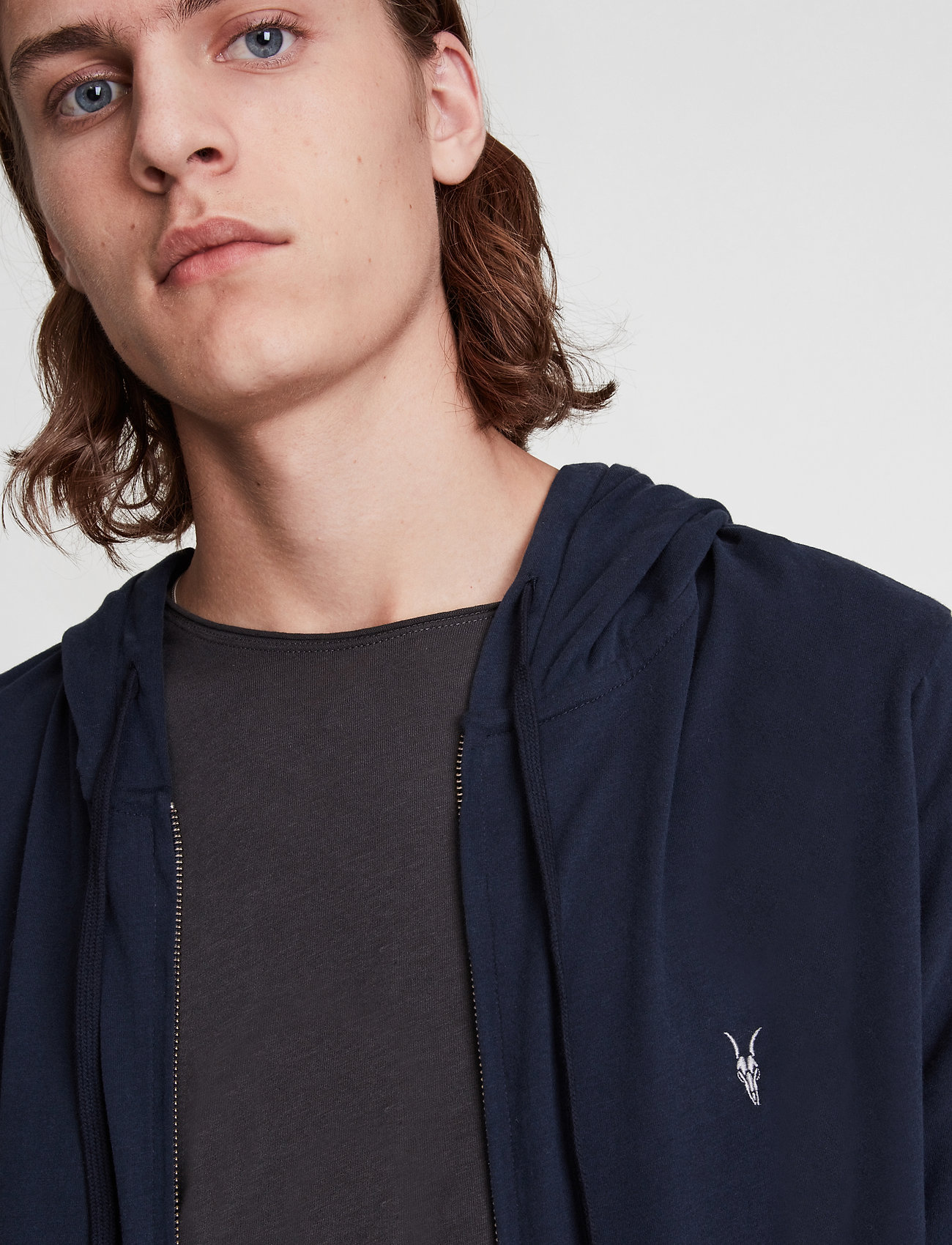 AllSaints - BRACE HOODY - fairbank navy - 3