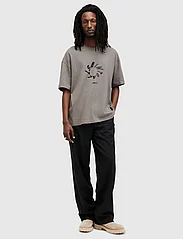 AllSaints - HALO SS CREW - short-sleeved t-shirts - ash grey - 4