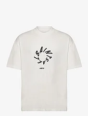 AllSaints - HALO SS CREW - short-sleeved t-shirts - chalk white - 0