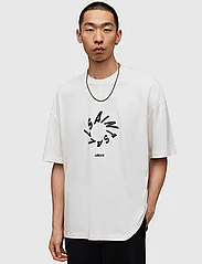 AllSaints - HALO SS CREW - kortärmade t-shirts - chalk white - 2