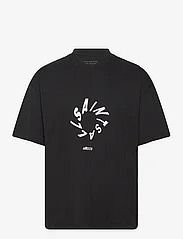 AllSaints - HALO SS CREW - kortärmade t-shirts - jet black - 0