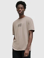 AllSaints - VARDEN SS CREW - short-sleeved t-shirts - chestnut taupe - 2