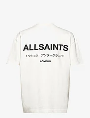 AllSaints - underground ss crew - short-sleeved t-shirts - ashen white - 1