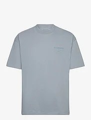 AllSaints - UNDERGROUND SS CREW - kortärmade t-shirts - dusty blue - 0